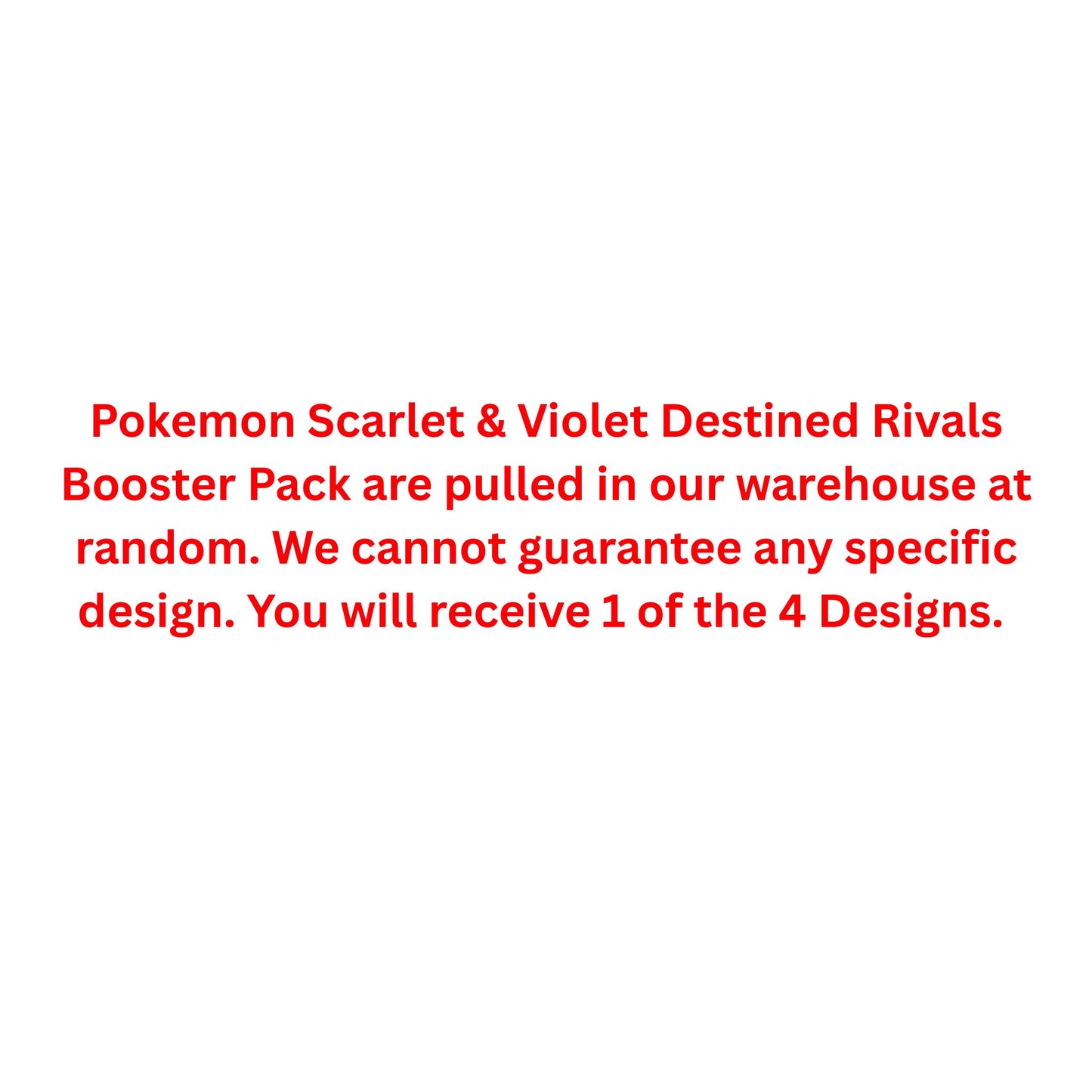 Pokemon Scarlet & Violet Destined Rivals Booster Pack - Trading Card Market