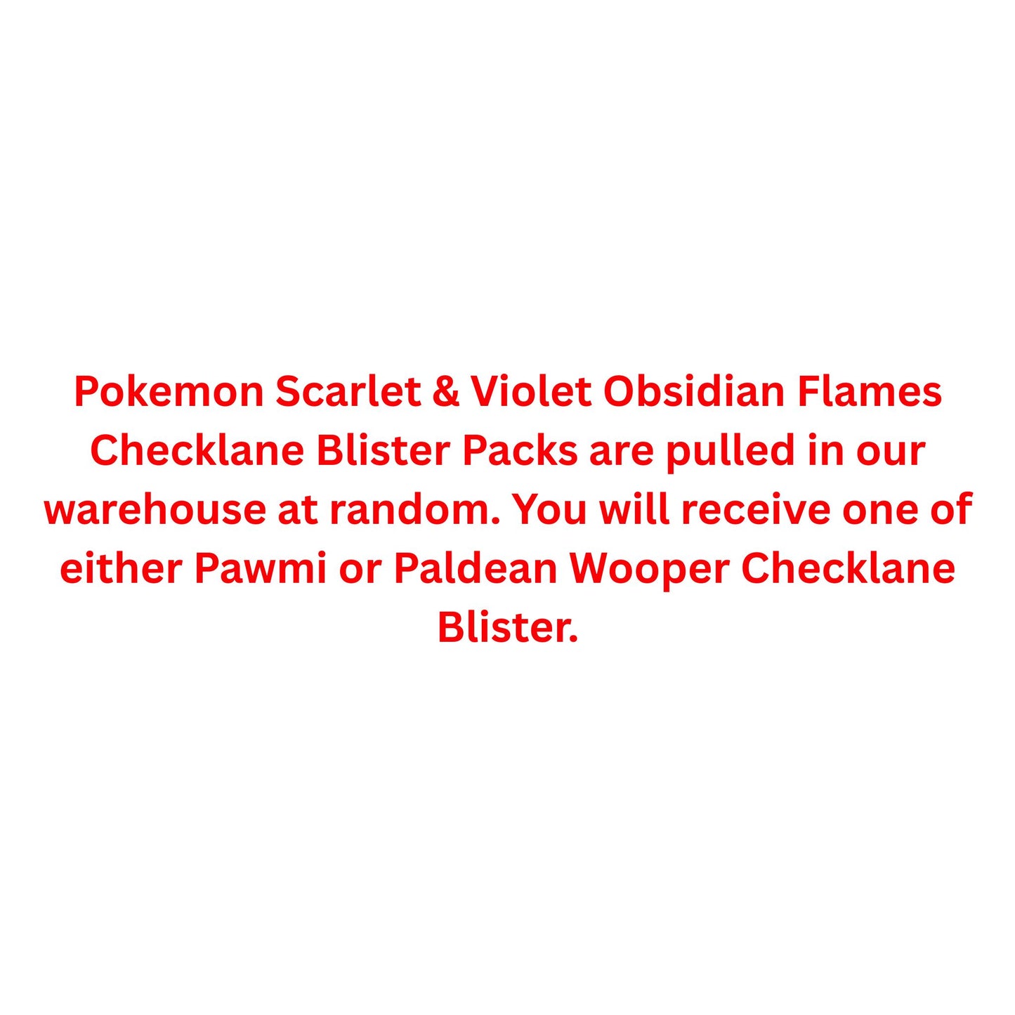 Pokemon Scarlet & Violet Obsidian Flames Checklane Blister Pack - Trading Card Market