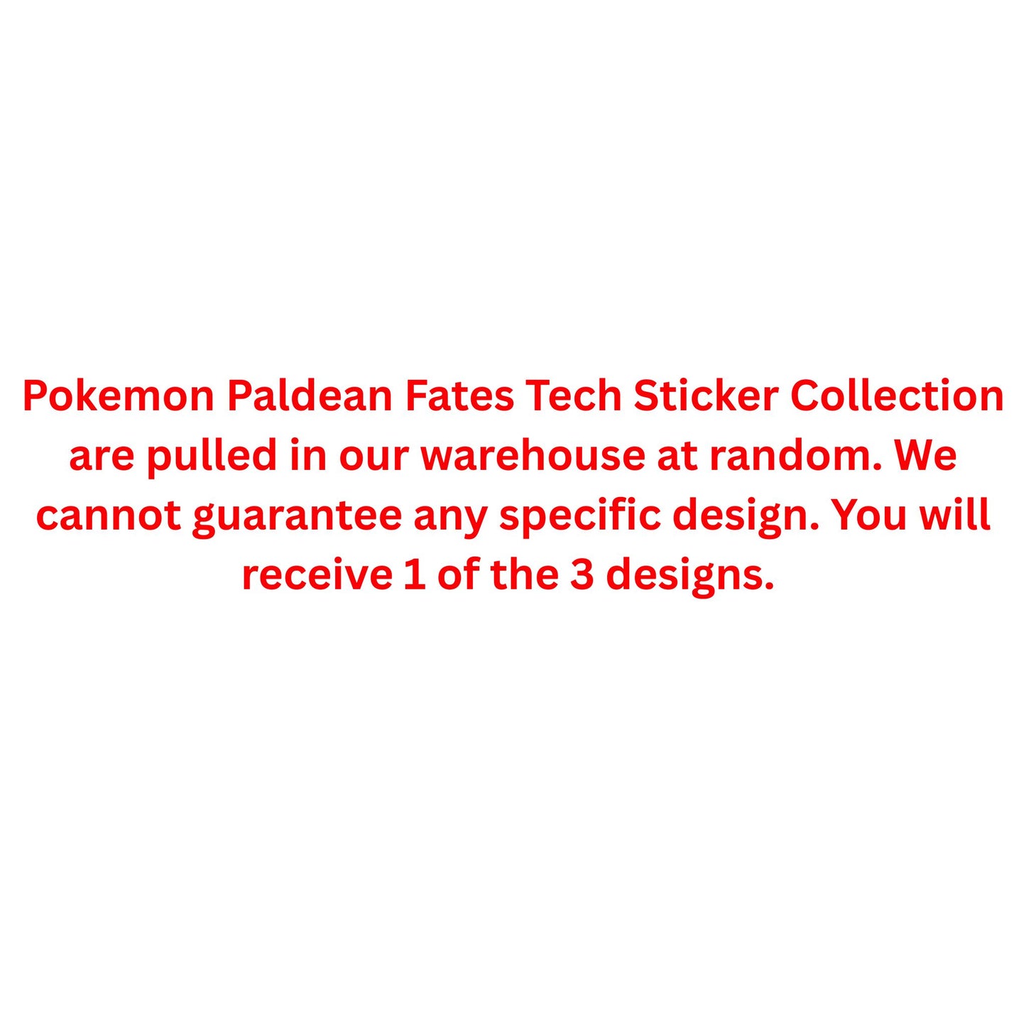 Pokemon Scarlet & Violet Paldean Fates Tech Sticker Collection - Trading Card Market