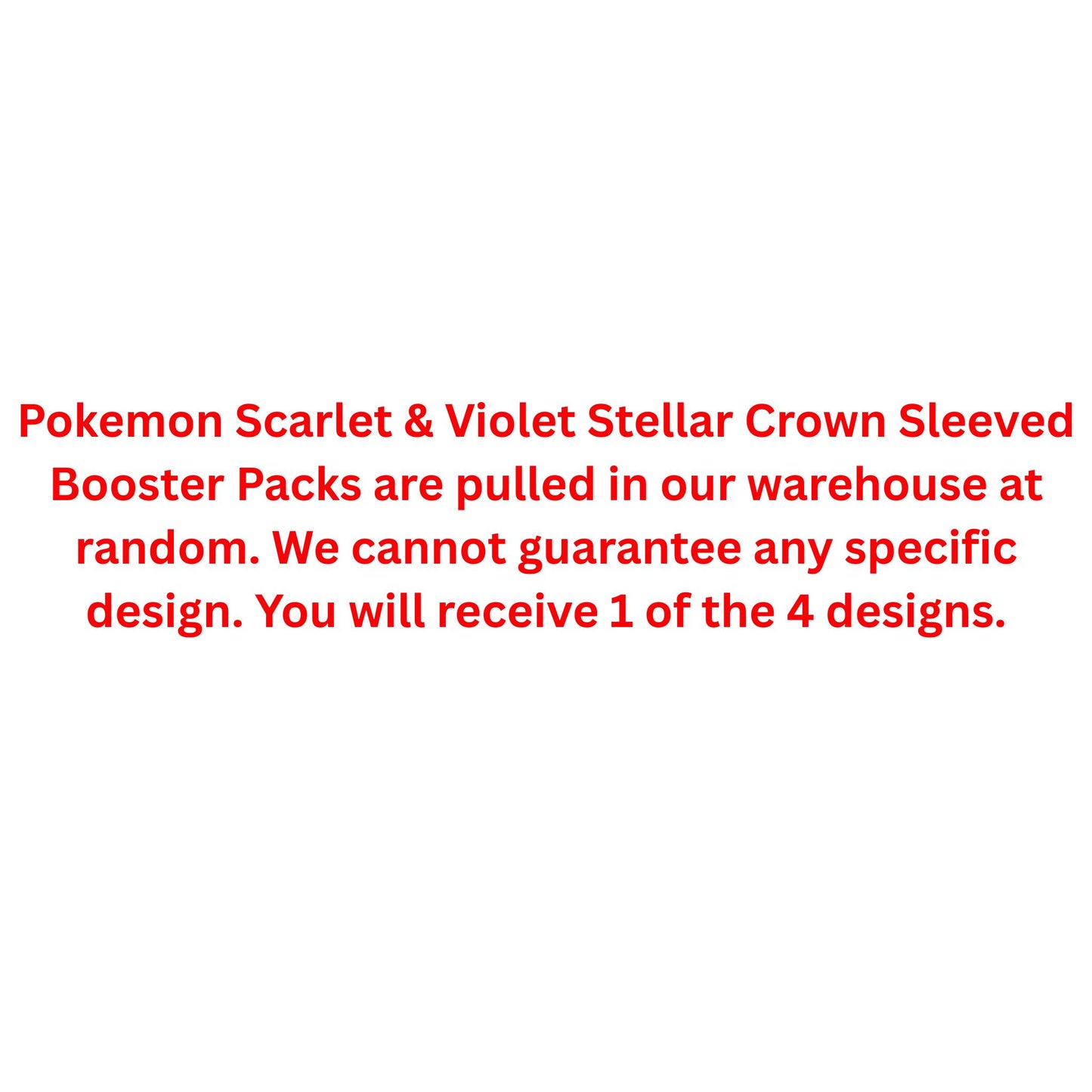 Pokemon Scarlet & Violet Stellar Crown Sleeved Booster Pack - Trading Card Market