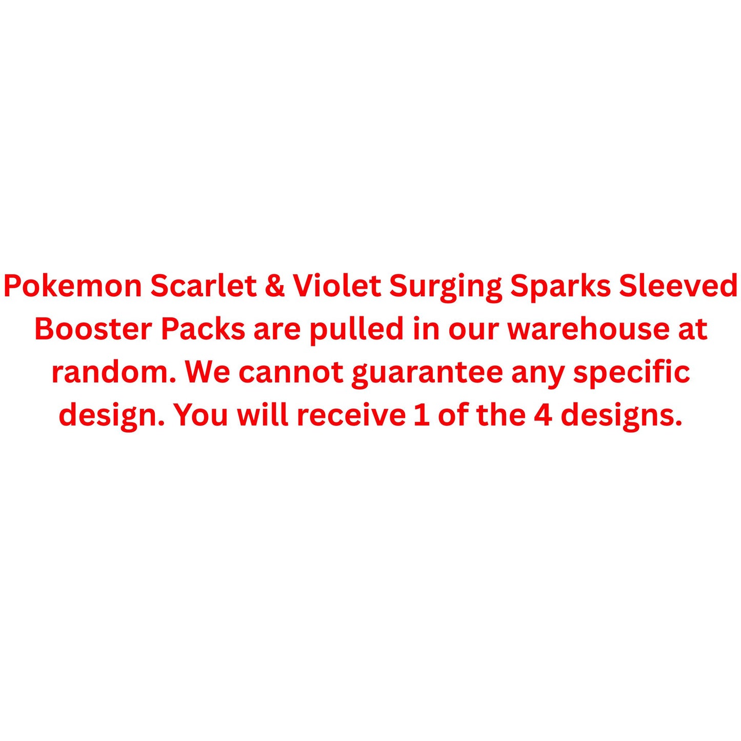 Pokemon Scarlet & Violet Surging Sparks Sleeved Booster Pack - Trading Card Market