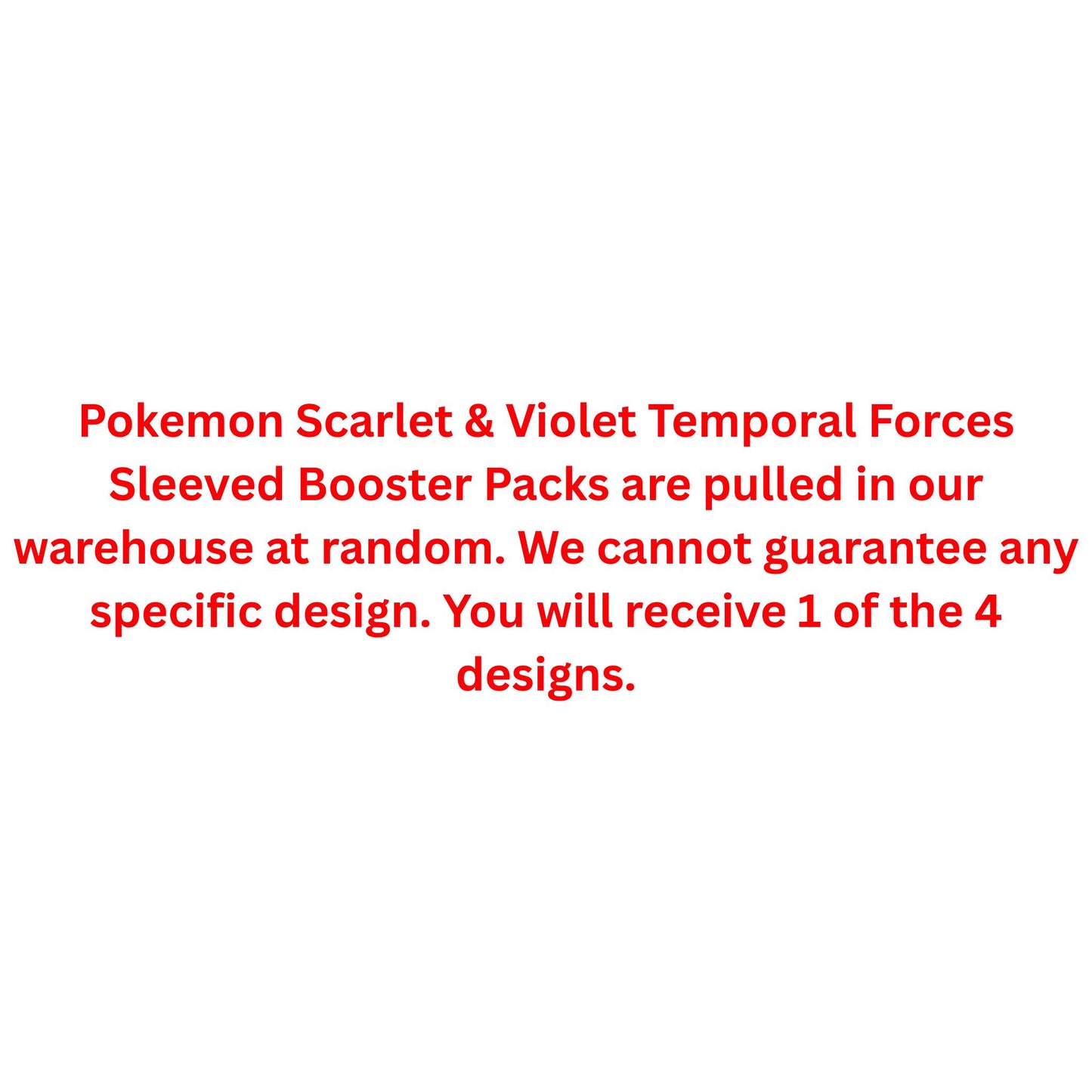 Pokemon Scarlet & Violet Temporal Forces Sleeved Booster Pack - Trading Card Market