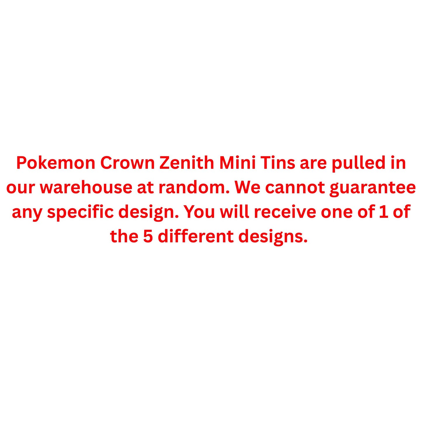 Pokemon Sword & Shield Crown Zenith Mini Tin - Trading Card Market
