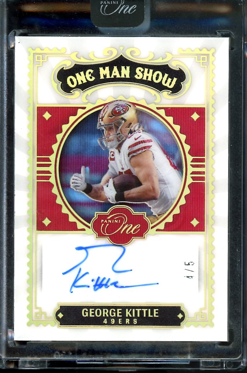 2022 Panini Panini One George Kittle One Man Show Auto /5 49ers - Trading Card Market