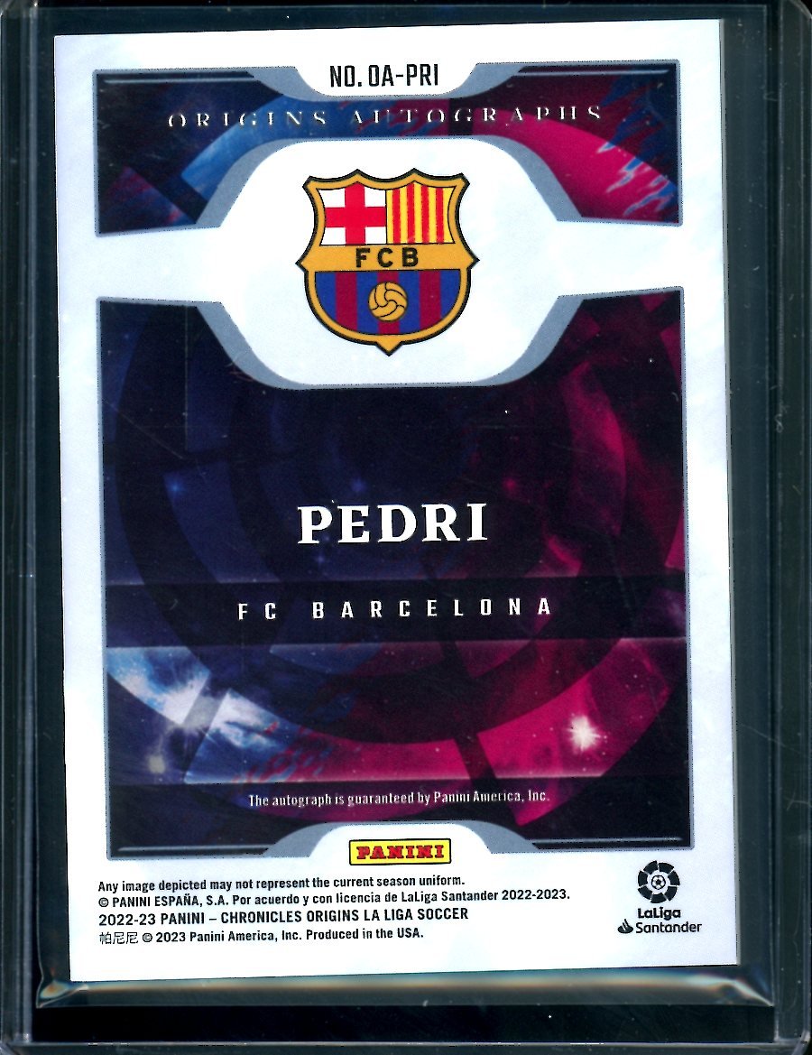 2022/23 Panini Chronicles Origins Pedri Auto /20 FC Barcelona - Trading Card Market