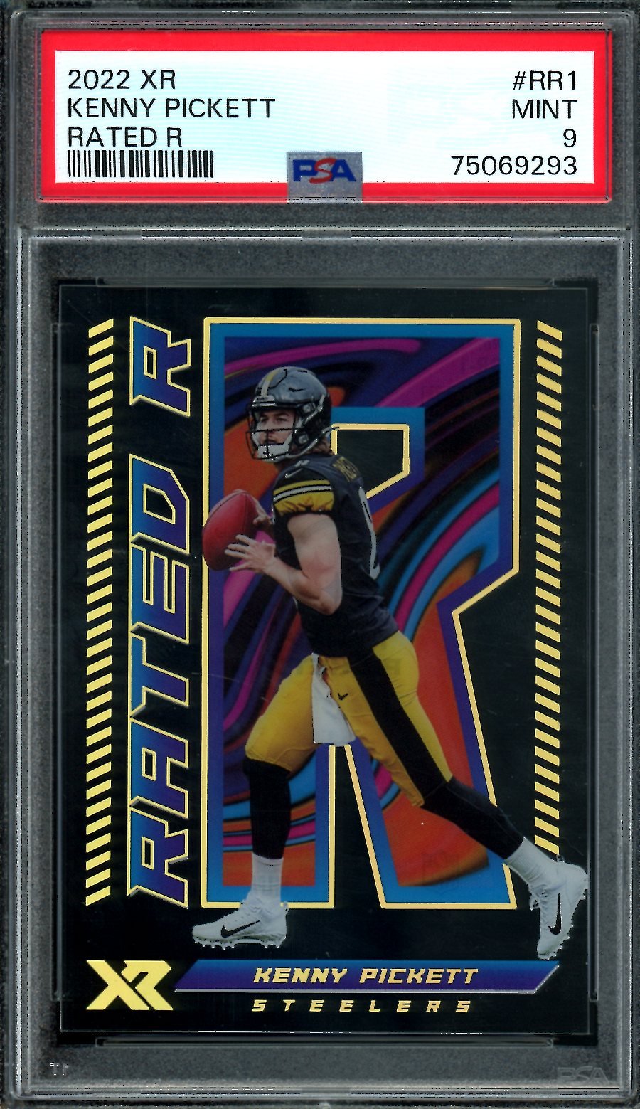 2022 Panini XR Kenny Pickett Rookie Rated R SSP PSA 9 Steelers - Trading Card Market