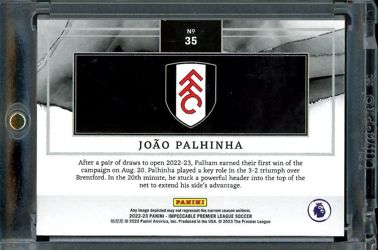 2022/23 Panini Impeccable Joao Palhinha Silver Troy Oz. /36 Fulham - Trading Card Market