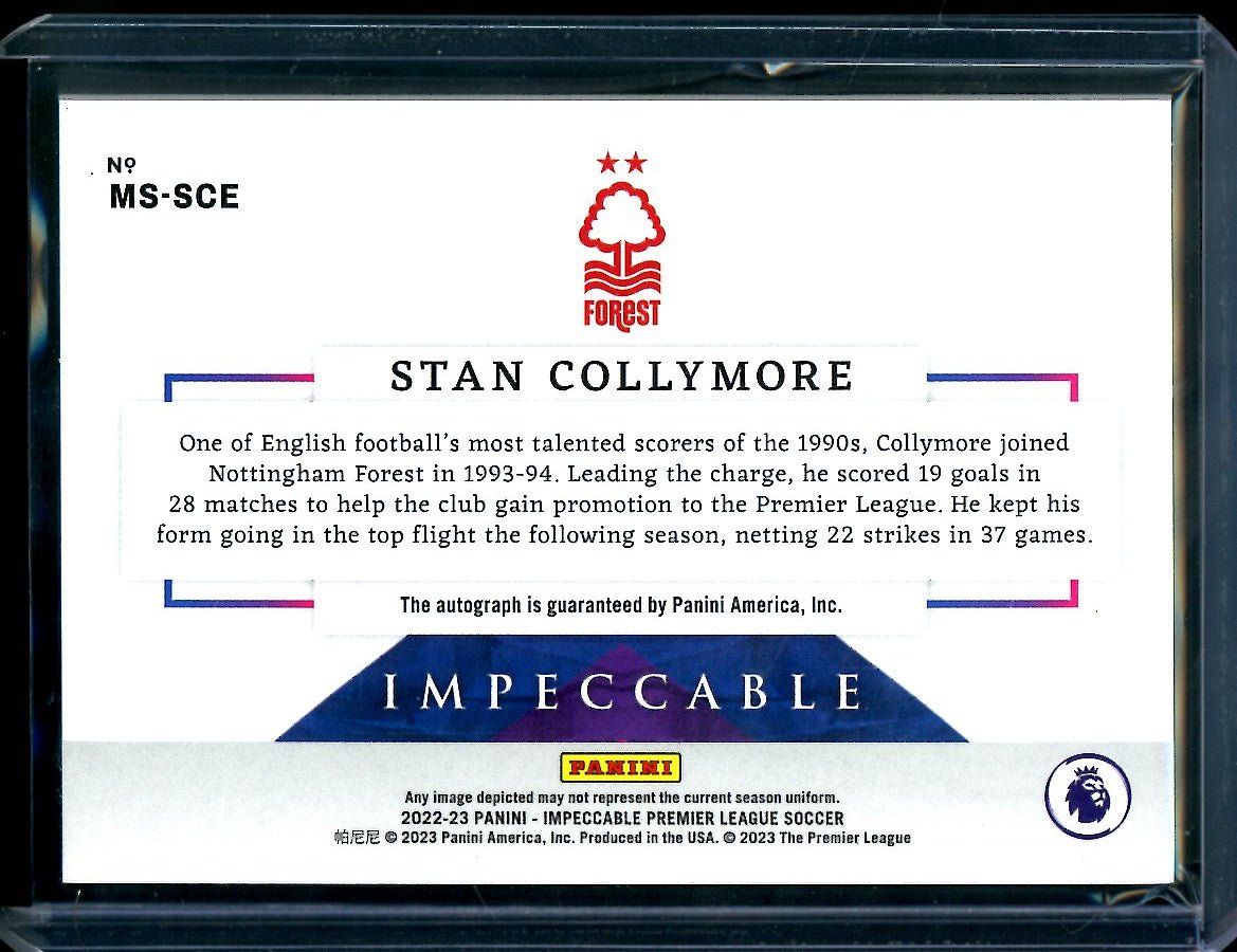 2022/23 Panini Impeccable Stan Collymore Masterstrokes Auto /99 Nottingham Forest - Trading Card Market