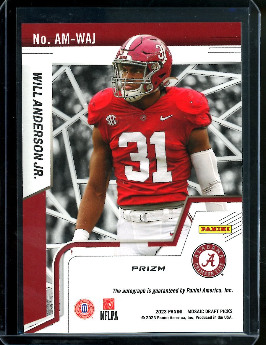 2023 Panini Mosaic Will Anderson Jr. Rookie Auto Texans - Trading Card Market