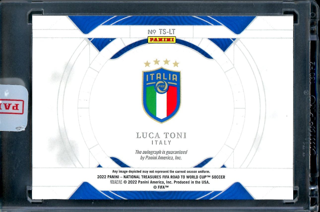 2022 Panini National Treasures Luca Toni Timeless Talents Auto /49 Italy - Trading Card Market