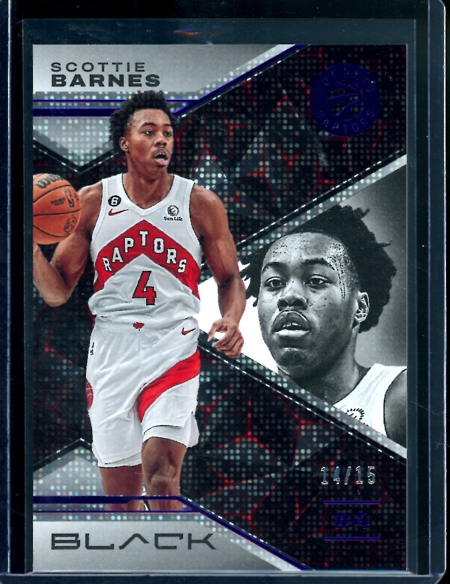 2022/23 Panini Black Scottie Barnes Amethyst /15 Raptors - Trading Card Market