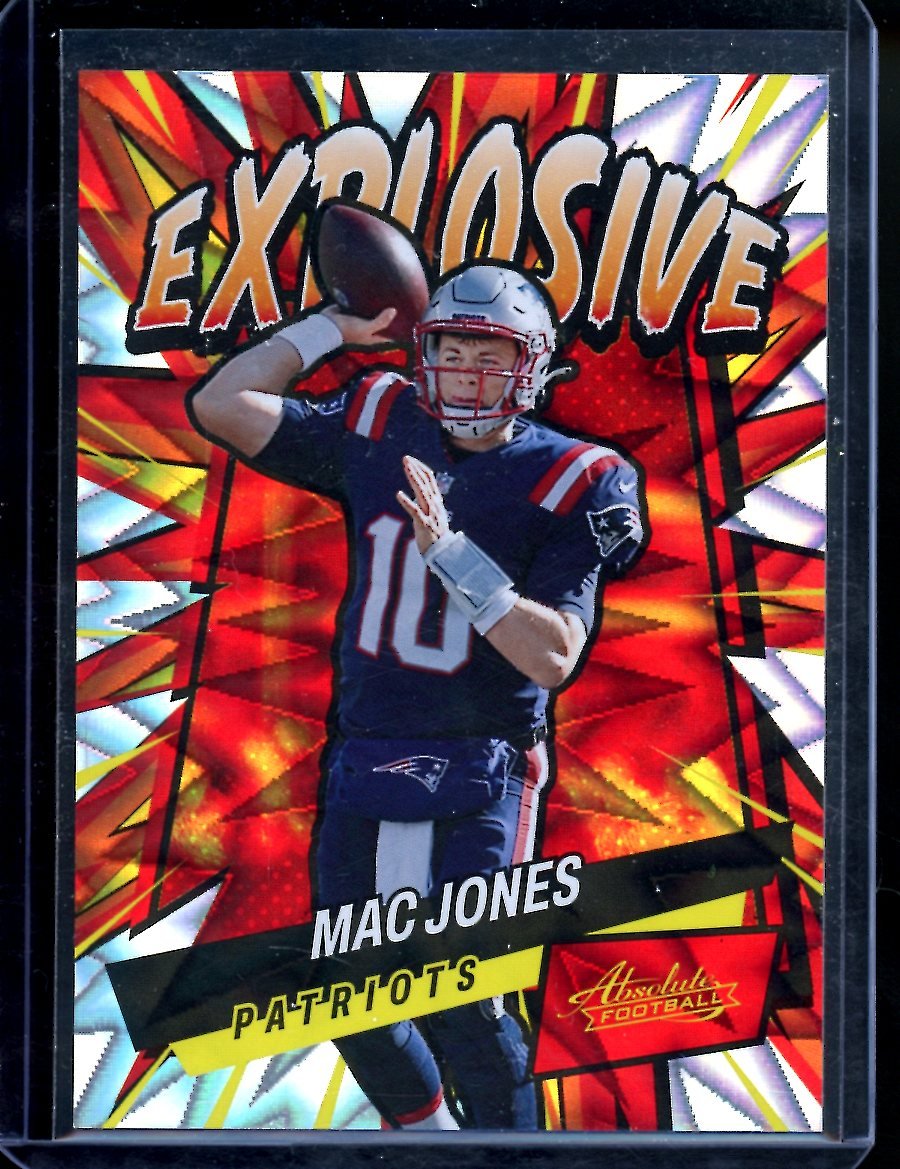 2022 Panini Absolute Mac Jones Explosive SSP Patriots - Trading Card Market