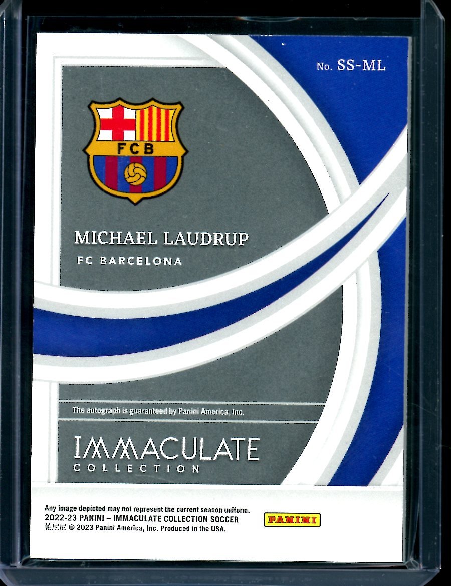 2022 - 23 Panini Immaculate Michael Laudrup Shadowbox Auto /99 FC Barcelona - Trading Card Market