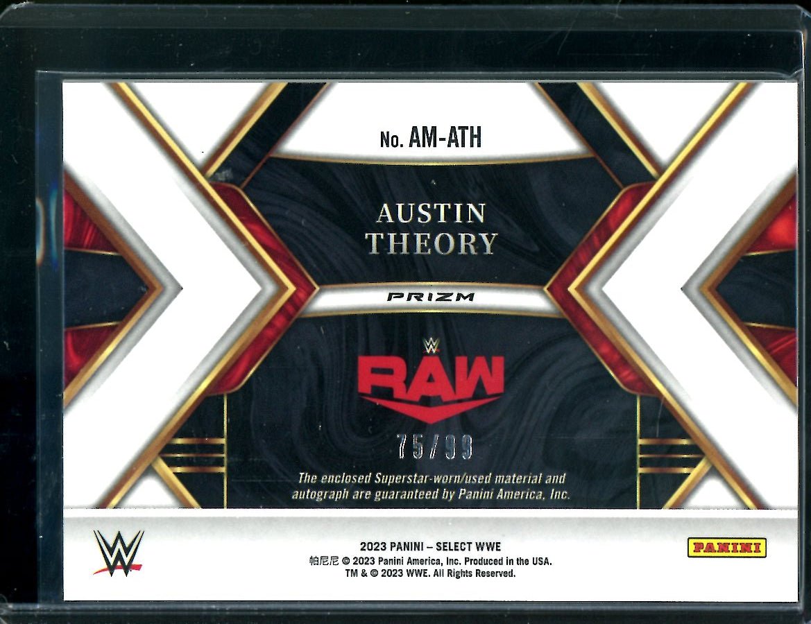 2023 Panini Select Austin Theory Patch Auto /99 WWE - Trading Card Market