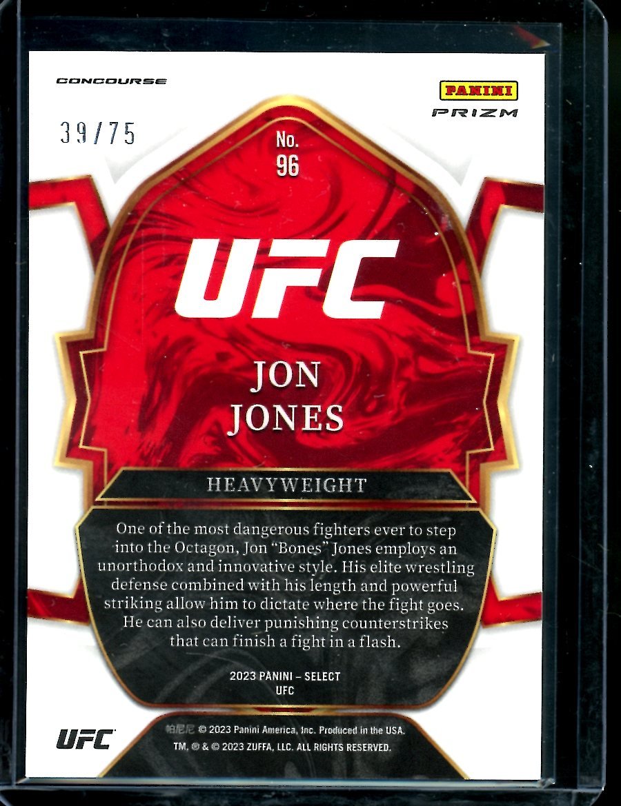 2023 Panini Select Jon Jones Lime Green /75 UFC - Trading Card Market