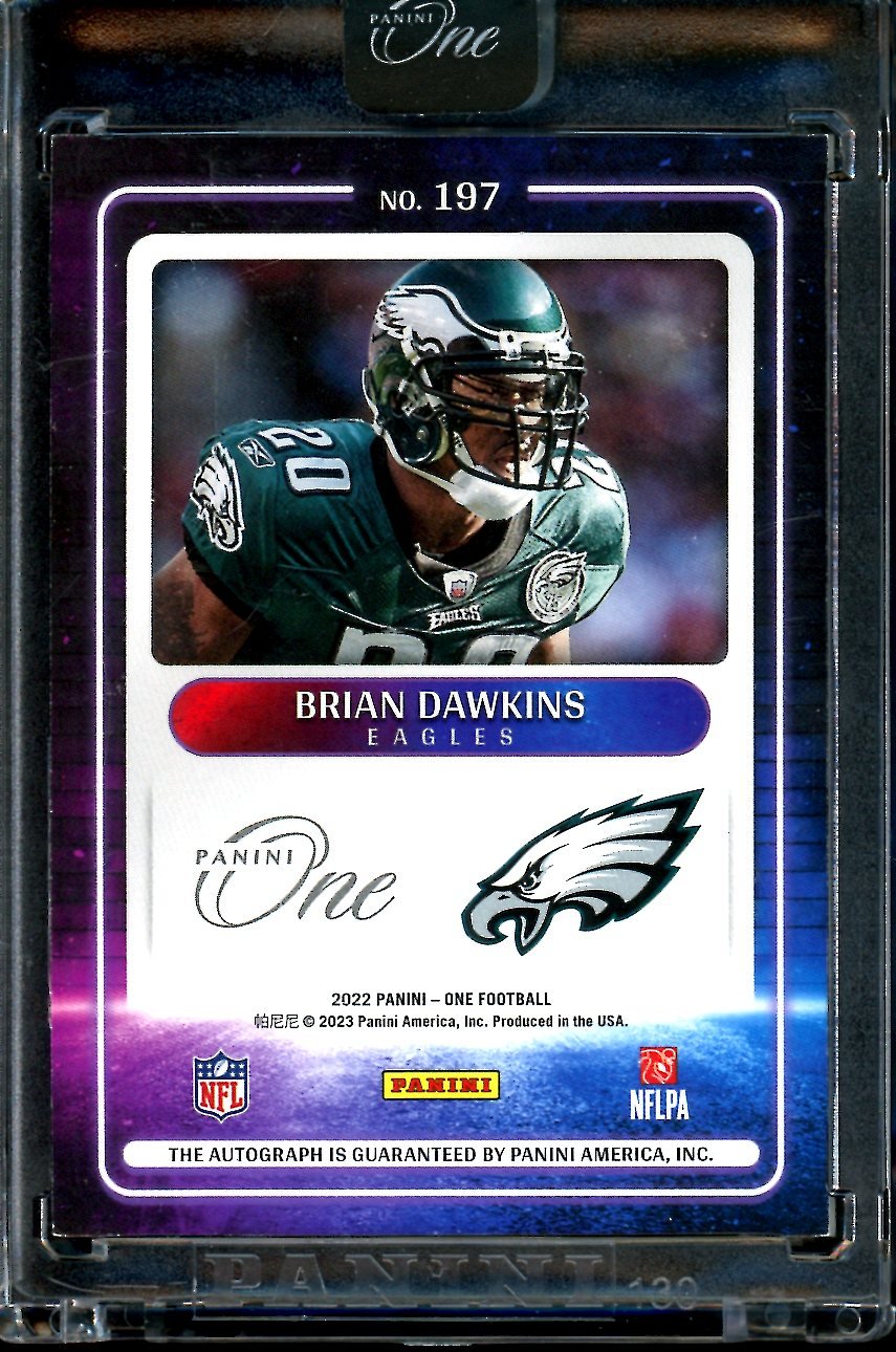 2022 Panini One Brian Dawkins Presenting Auto /35 Eagles - Trading Card Market