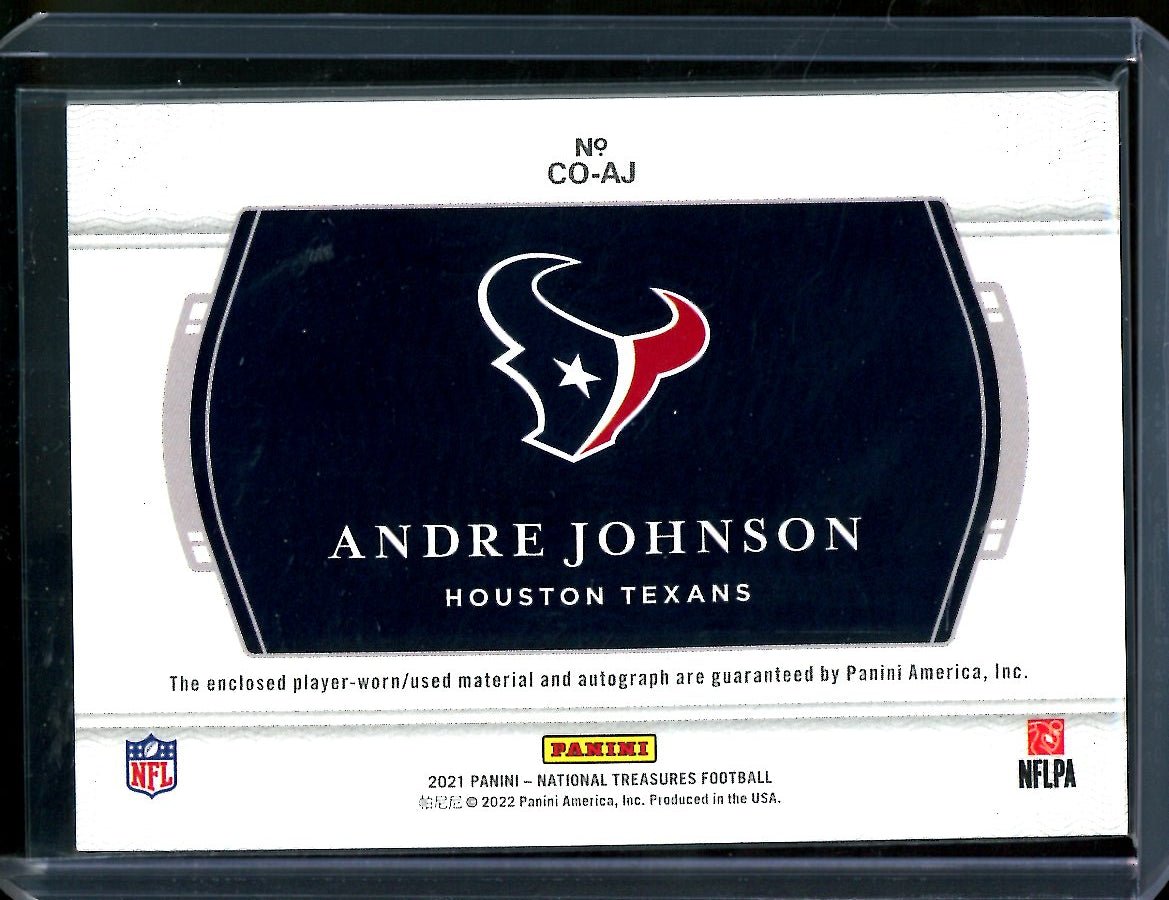 2022 Panini National Treasures Andre Johnson Colossal Patch Auto /49 Texans - Trading Card Market