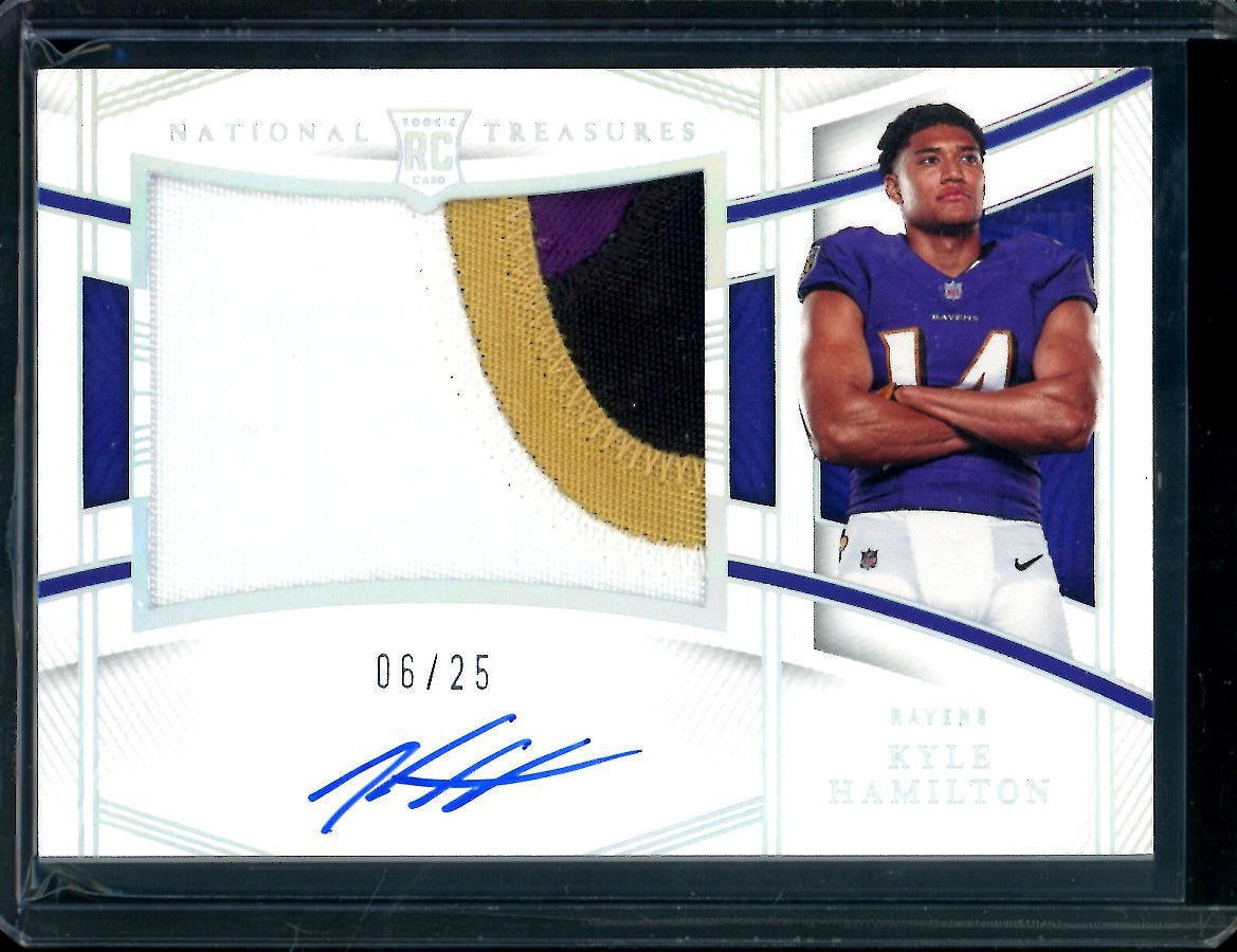 2022 Panini National Treasures Kyle Hamilton Rookie RPA /25 Ravens - Trading Card Market
