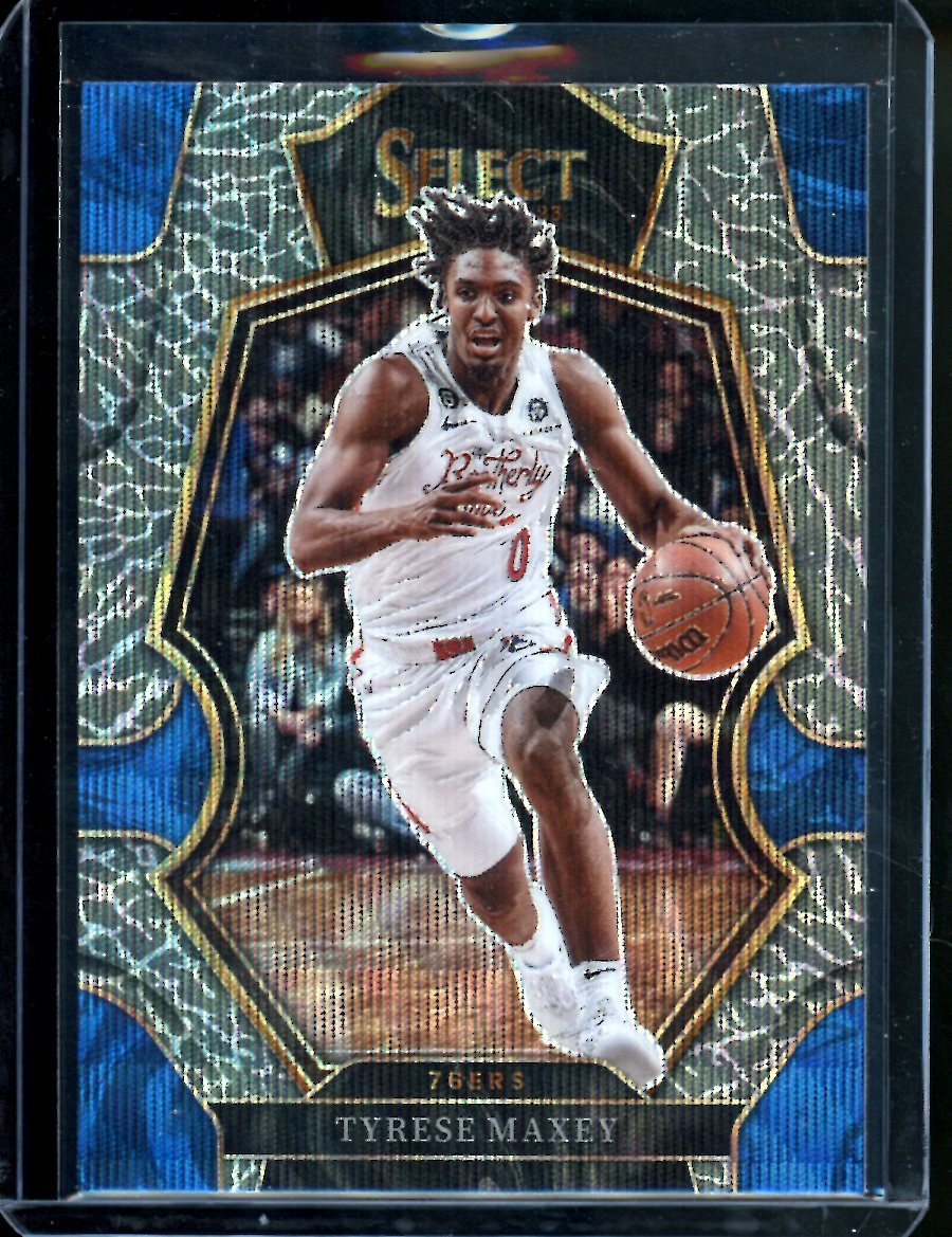 2022 - 23 Panini Select Tyrese Maxey Elephant SSP 76ers - Trading Card Market