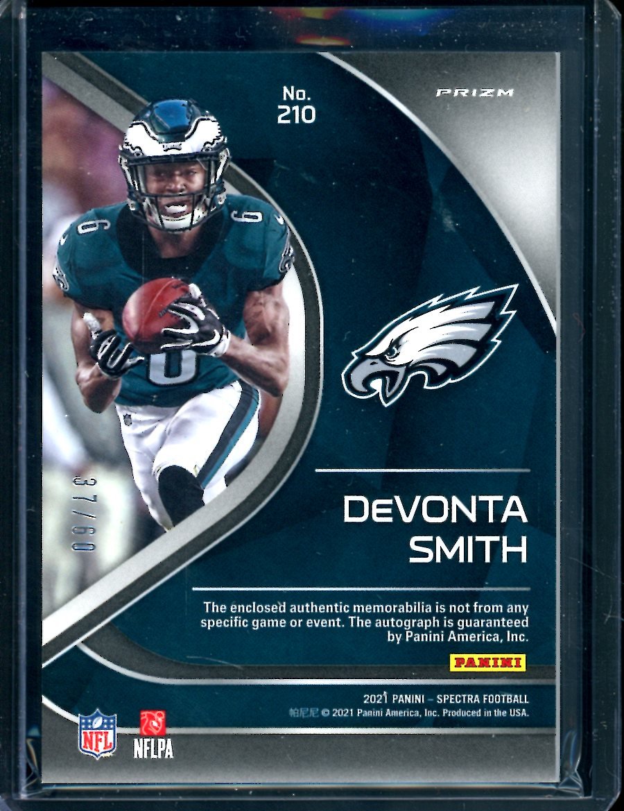 2021 Panini Spectra DeVonta Smith Rookie RPA /60 Eagles - Trading Card Market