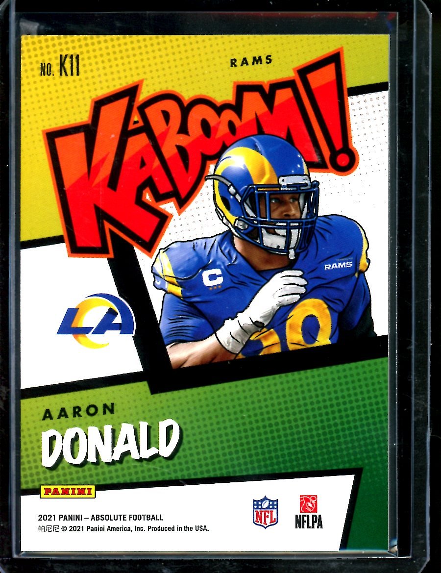 2021 Panini Absolute Aaron Donald Kaboom SSP Rams - Trading Card Market