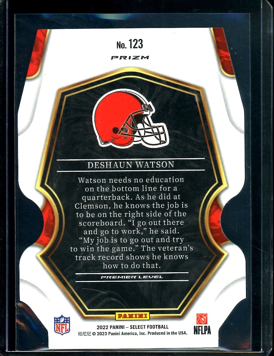 2022 Panini Select Deshaun Watson Premier Level Zebra SSP Browns - Trading Card Market