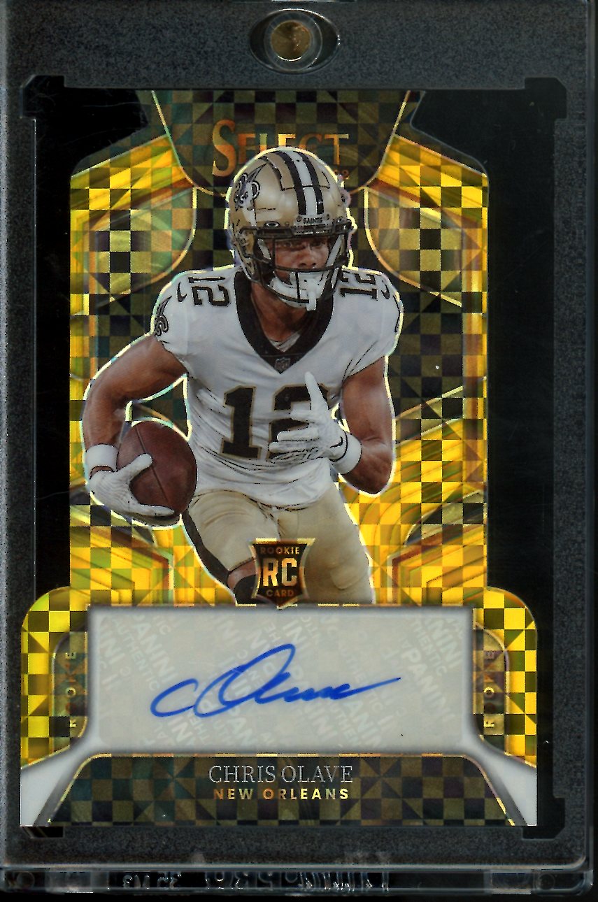 2022 Panini Select Chris Olave Rookie Auto Gold /10 Saints