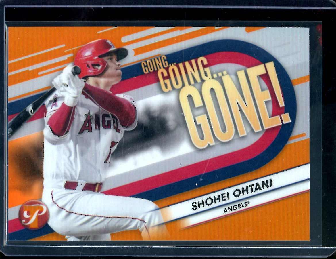 【25シリ】大谷翔平 2023 Topps Going Going Gone 2023 Topps Prestine Shohei Ohtani Going Going Gone Orange