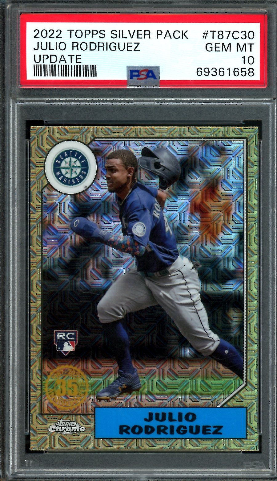 2022 Topps Silver Pack Julio Rodriguez Rookie PSA 10 Mariners - Trading Card Market