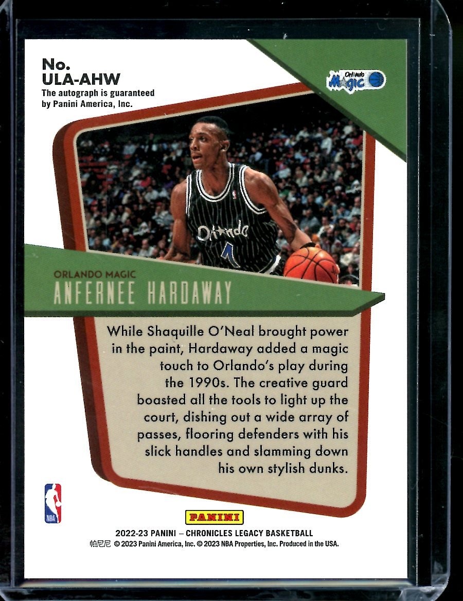 2022 - 23 Panini Chronicles Legacy Anfernee Hardaway Auto Magic - Trading Card Market