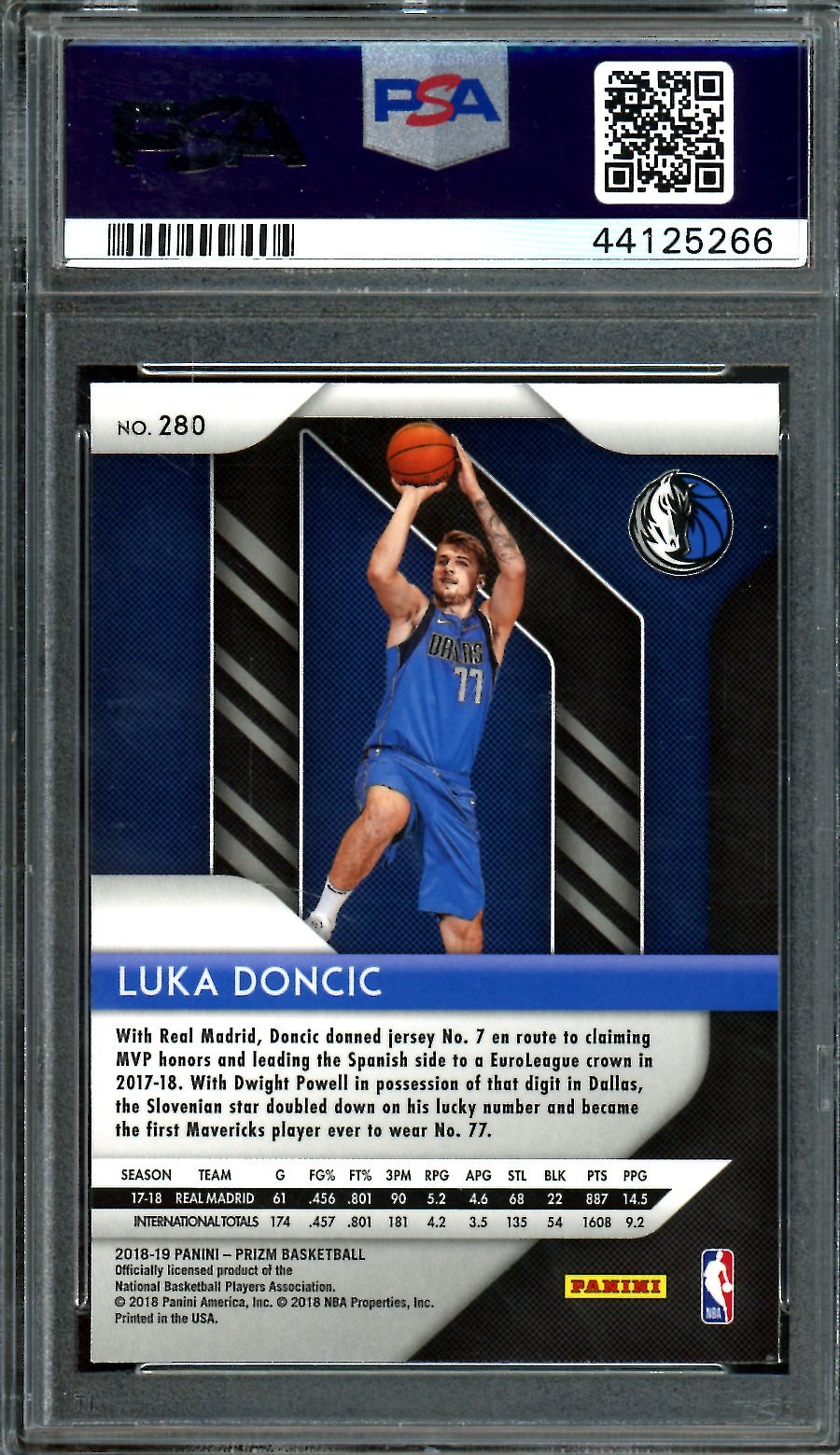 2018 - 19 Panini Prizm Luka Doncic Rookie PSA 10 Mavericks - Trading Card Market