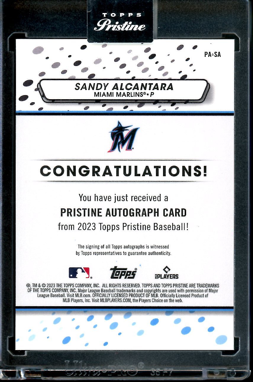 2023 Topps Prestine Sandy Alcantara Auto Marlins - Trading Card Market