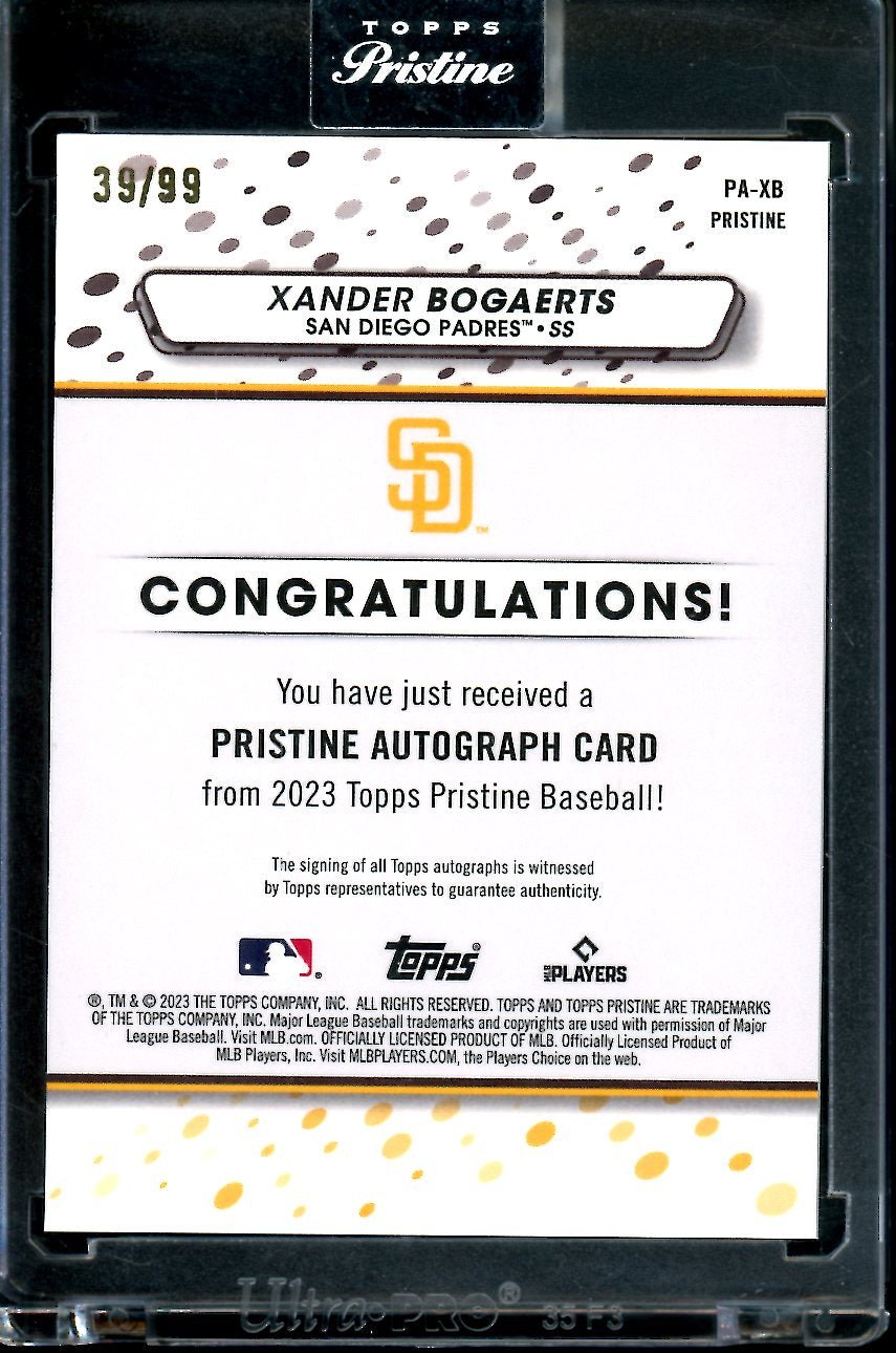 2023 Topps Prestine Xander Bogaerts Auto /99 Padres - Trading Card Market