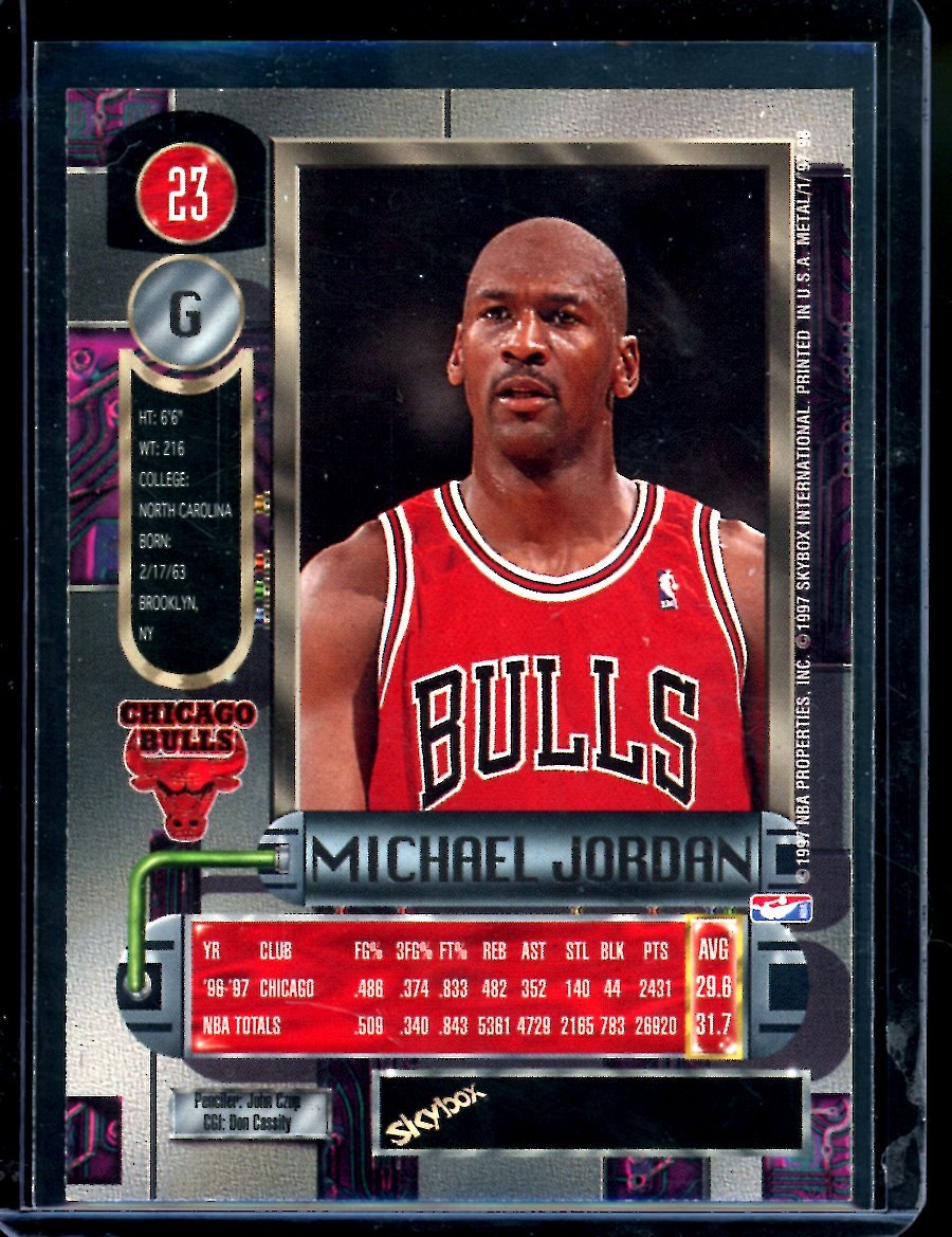 1997 - 98 Skybox Metal Universe Michael Jordan Bulls - Trading Card Market