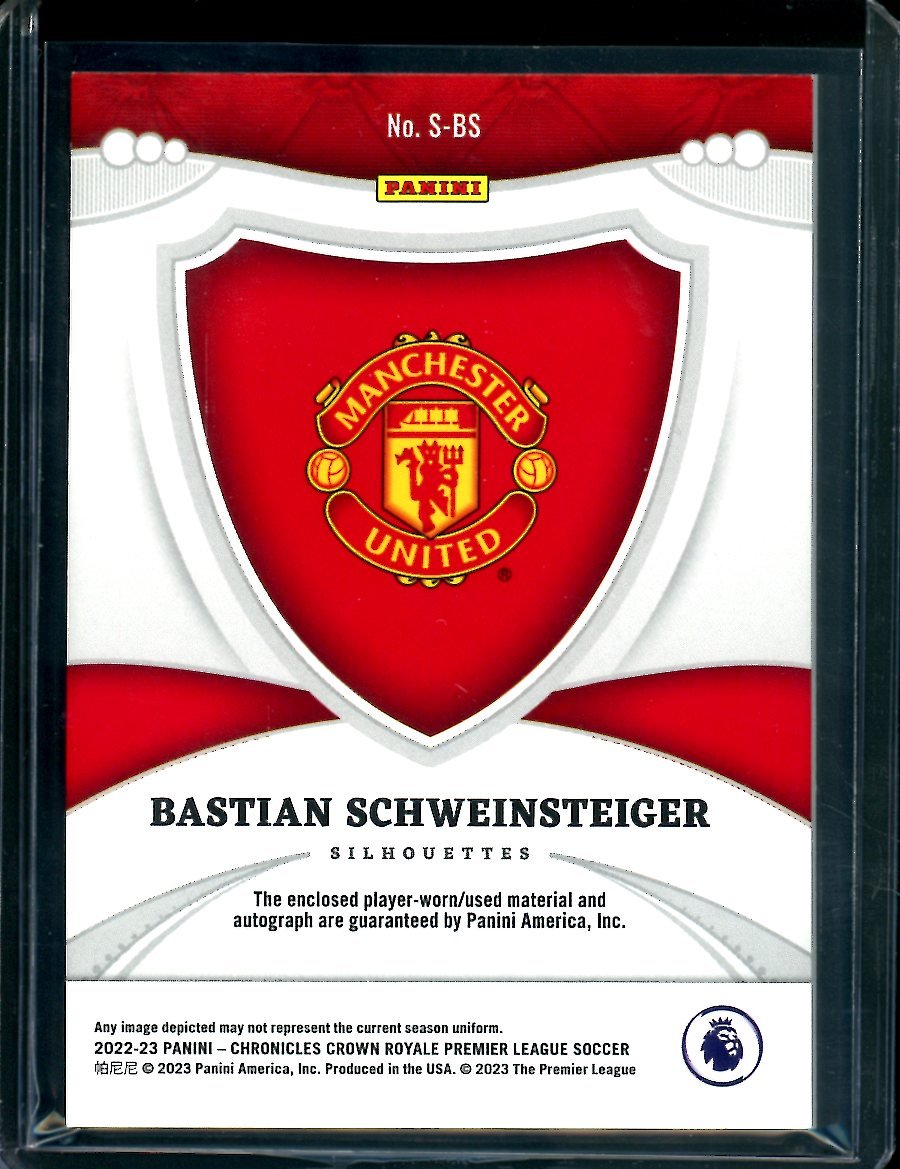 2022 - 23 Panini Chronicles Bastian Schweinsteiger Patch Auto /190 Manchester City - Trading Card Market