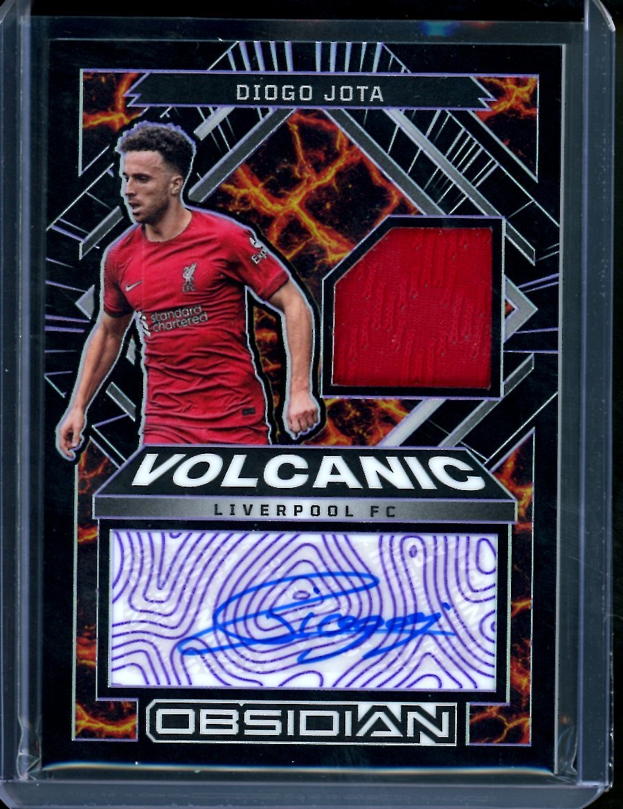 2022-23 Panini Obsidian Diogo Jota Volcanic Patch Auto /50