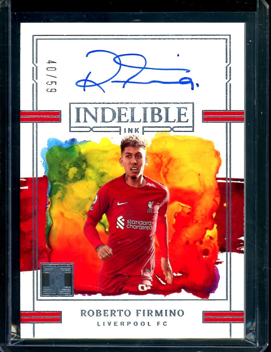 2022 - 23 Panini Impeccable Roberto Firmino Indelible Ink Auto /59 Liverpool - Trading Card Market