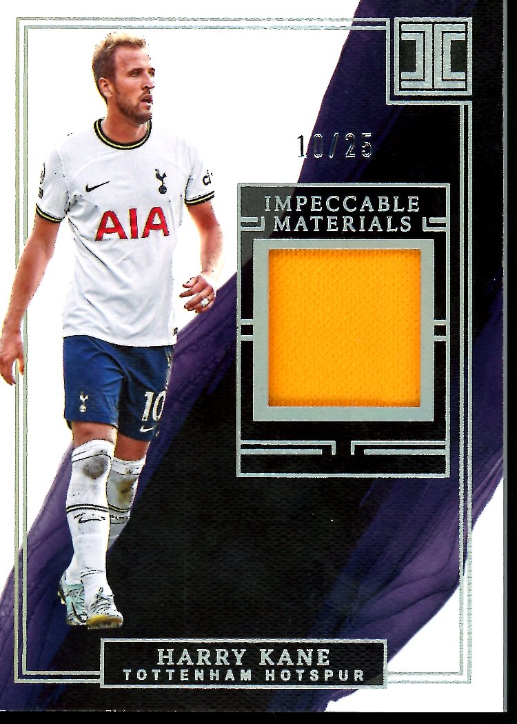 2022-23 Panini Impeccable Harry Kane Impeccable Materials Patch /25 To –  Trading Card Market