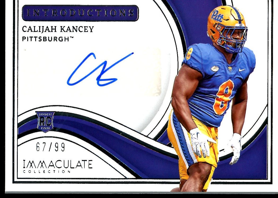 2023 Panini Immaculate Collegiate Calijah Kancey Rookie Introductions Auto /99 Pittsburgh - Trading Card Market