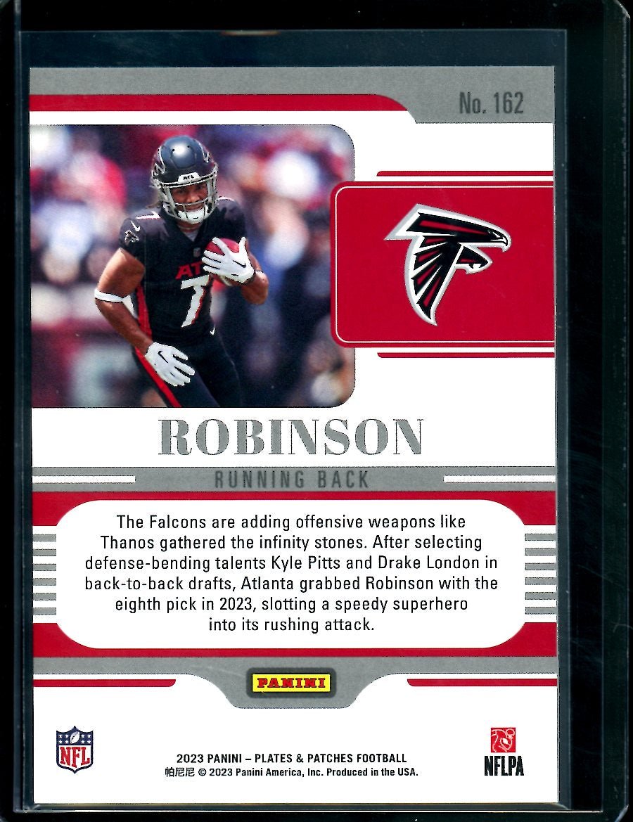 2023 Panini Plates & Patches Bijan Robinson Rookie Falcons - Trading Card Market