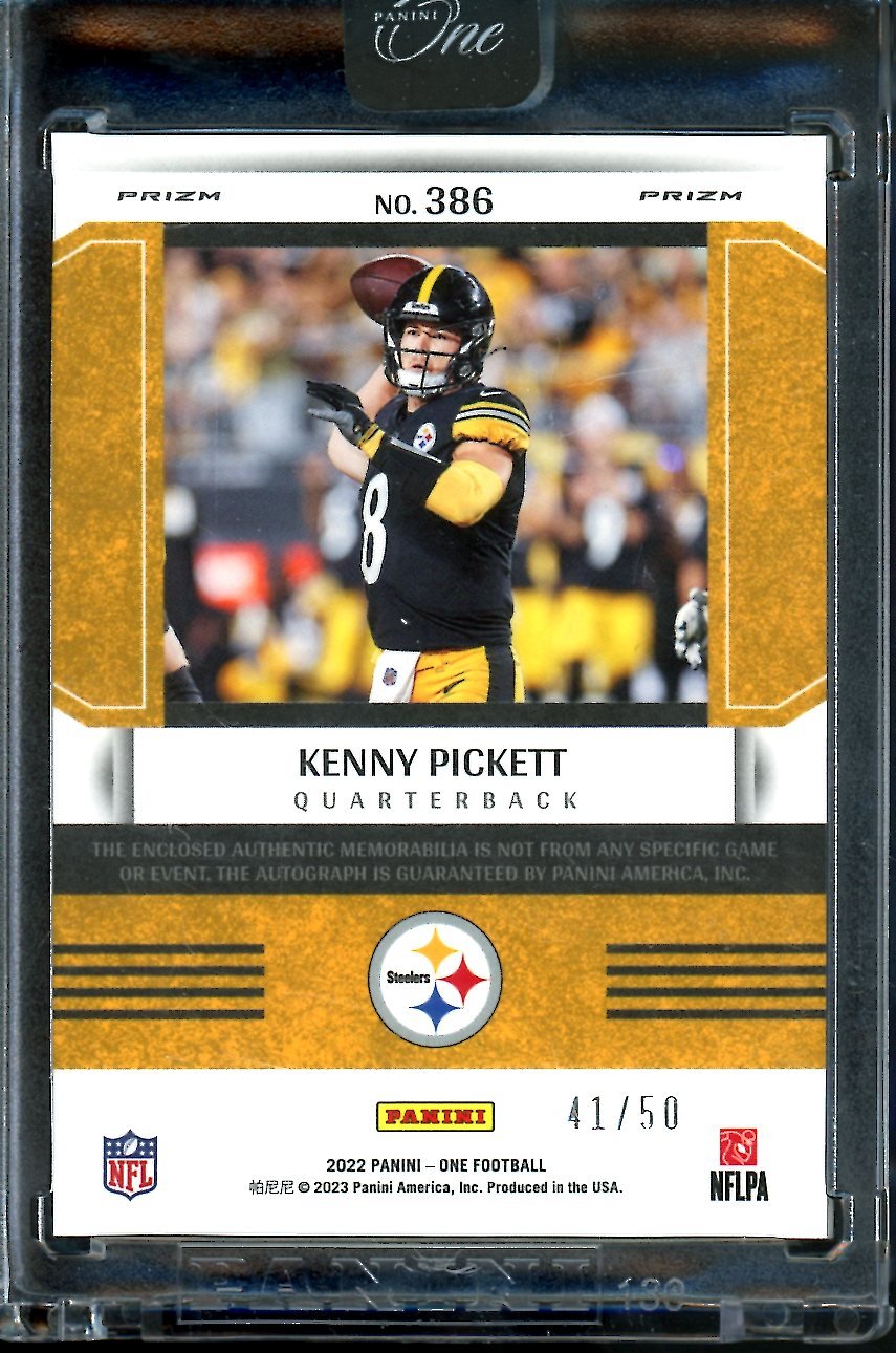 2022 Panini One Kenny Pickett Rookie Fractal RPA /50 Steelers - Trading Card Market