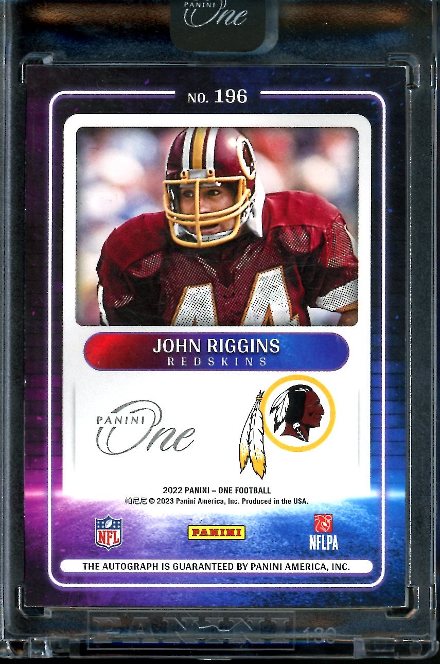 2022 Panini One John Riggins Presenting Auto /10 Commanders - Trading Card Market