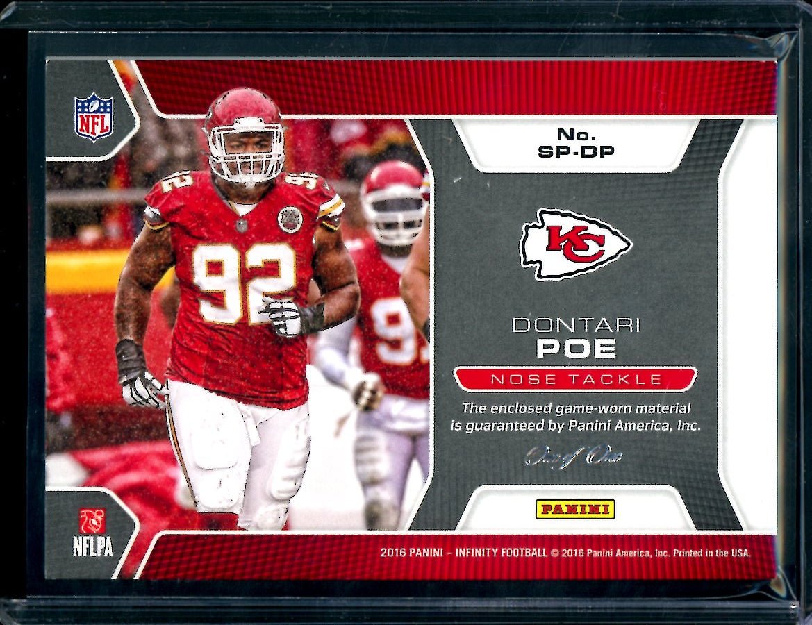 2016 Panini Infinity Dontari Poe Seasoned Pro Swatches Patch 1/1 Chiefs - Trading Card Market