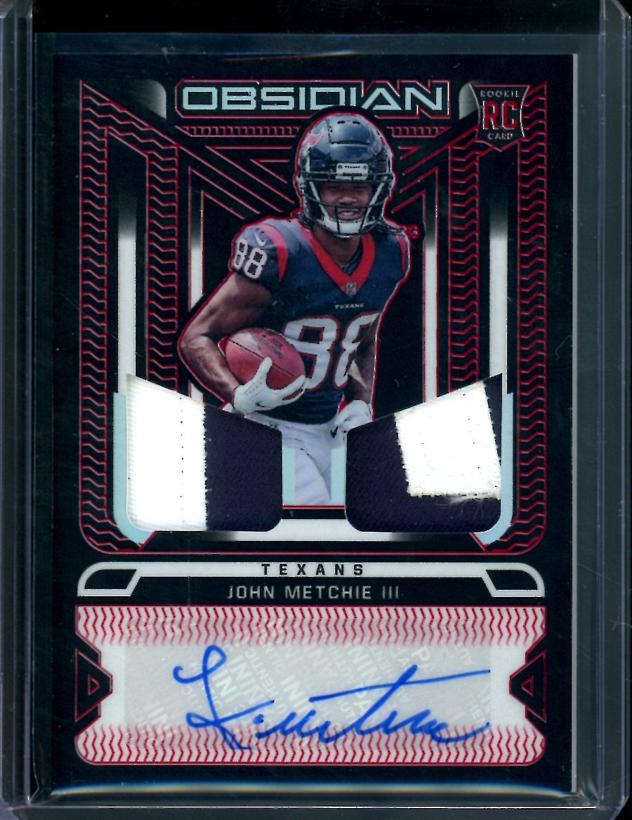 2022 Panini Obsidian John Metchie III Rookie RPA Red /10 Texans - Trading Card Market