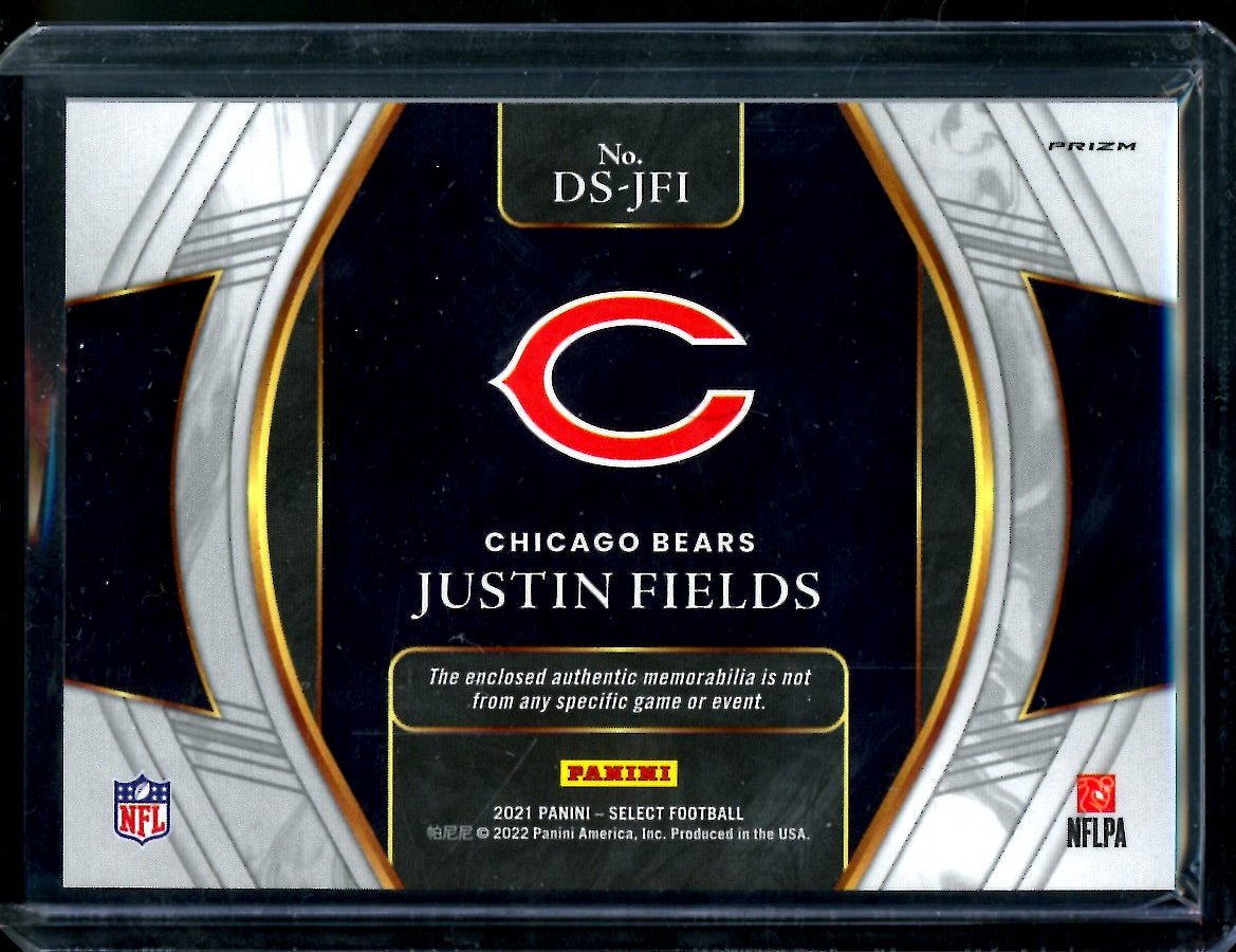 2021 Panini Select Justin Fields Rookie Draft Selections Patch Bears - Trading Card Market