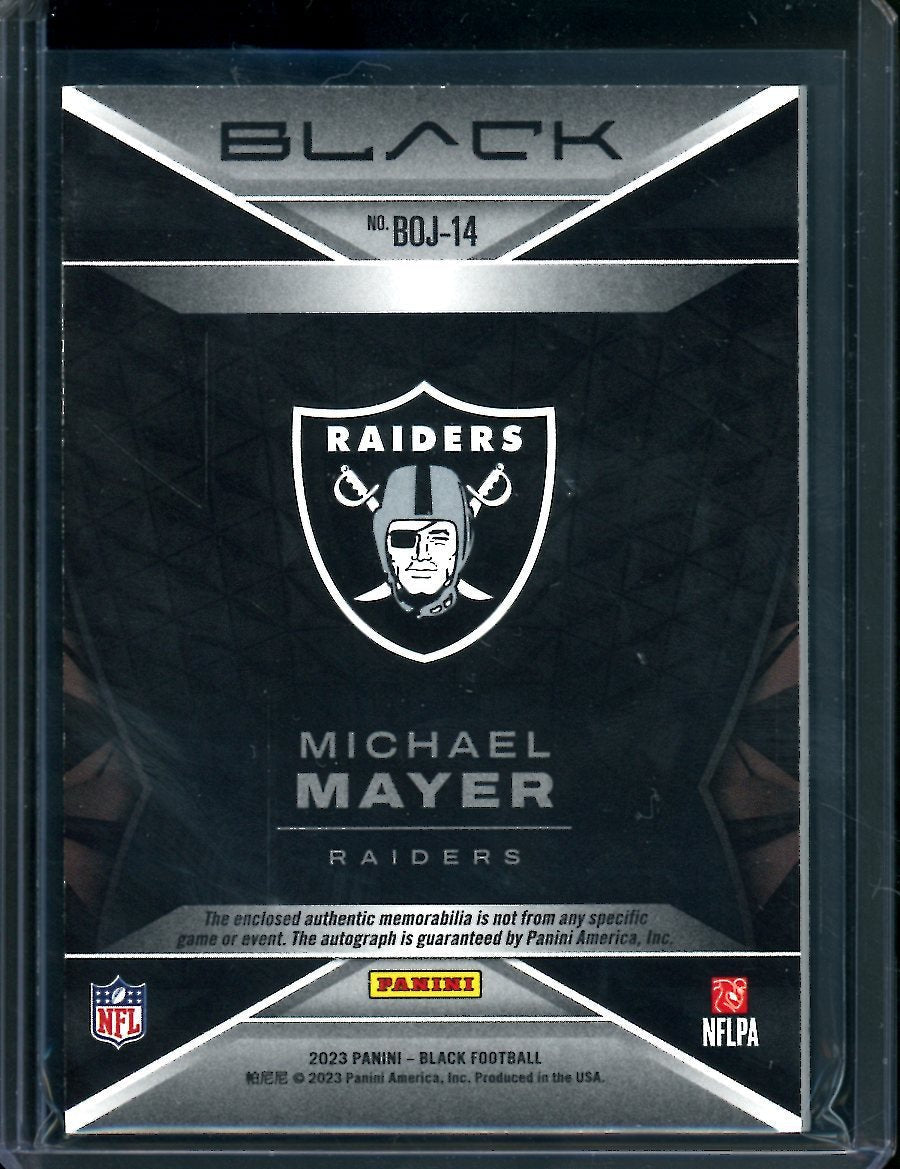 2023 Panini Black Michael Mayer Rookie RPA /50 Raiders - Trading Card Market