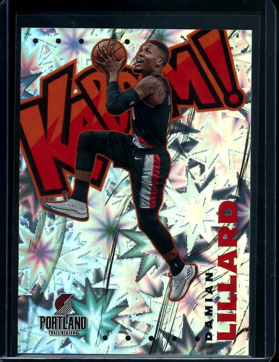 2019-20 Panini Crown Royale Damian Lillard Kaboom SSP Trail 