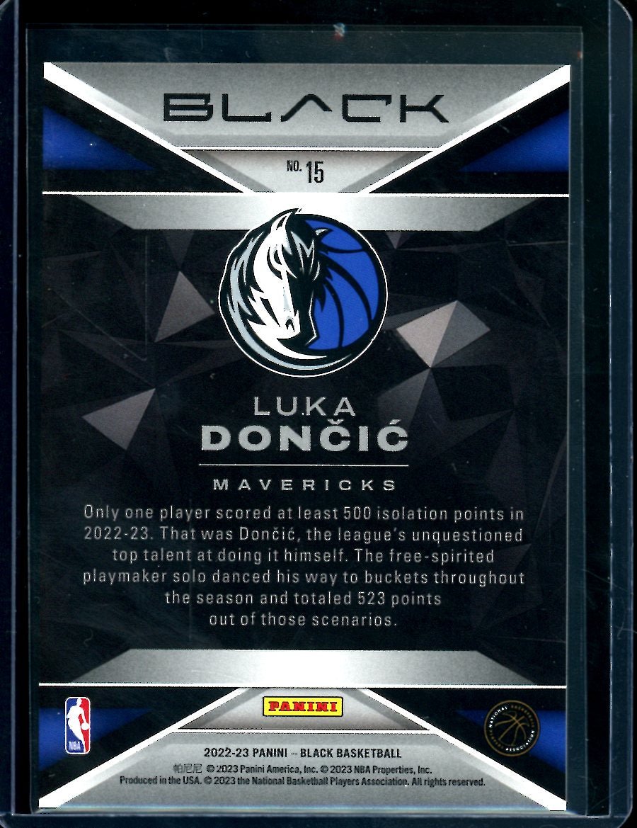 2022 - 23 Panini Black Luka Doncic /35 Mavericks - Trading Card Market