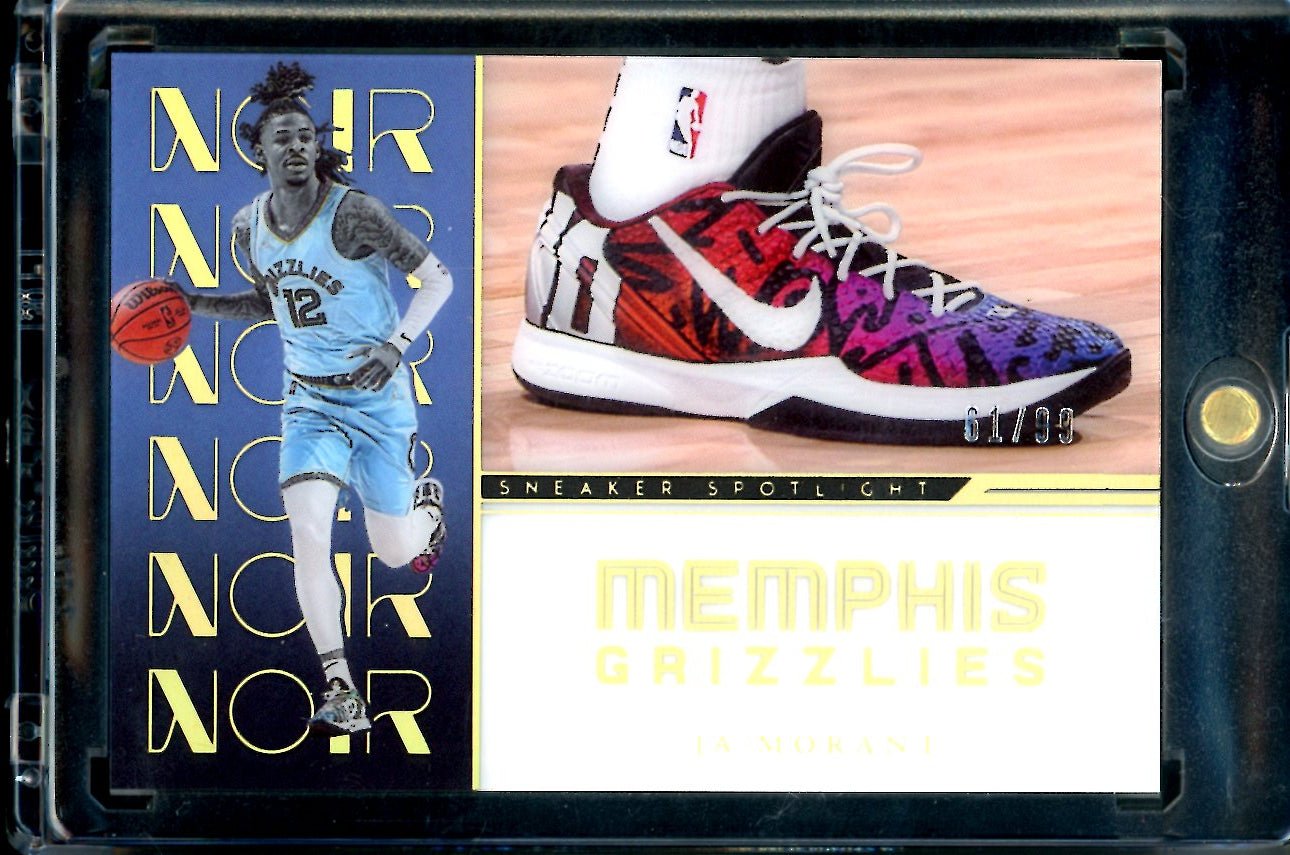 2022-23 Panini Noir Ja Morant Sneaker Spotlight /99 Grizzlies