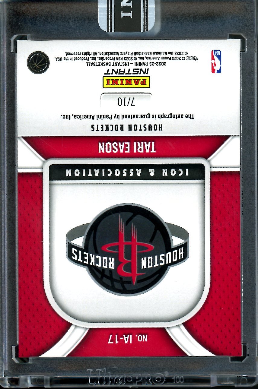 2022 - 23 Panini Instant Tari Eason Rookie Auto /10 Rockets - Trading Card Market